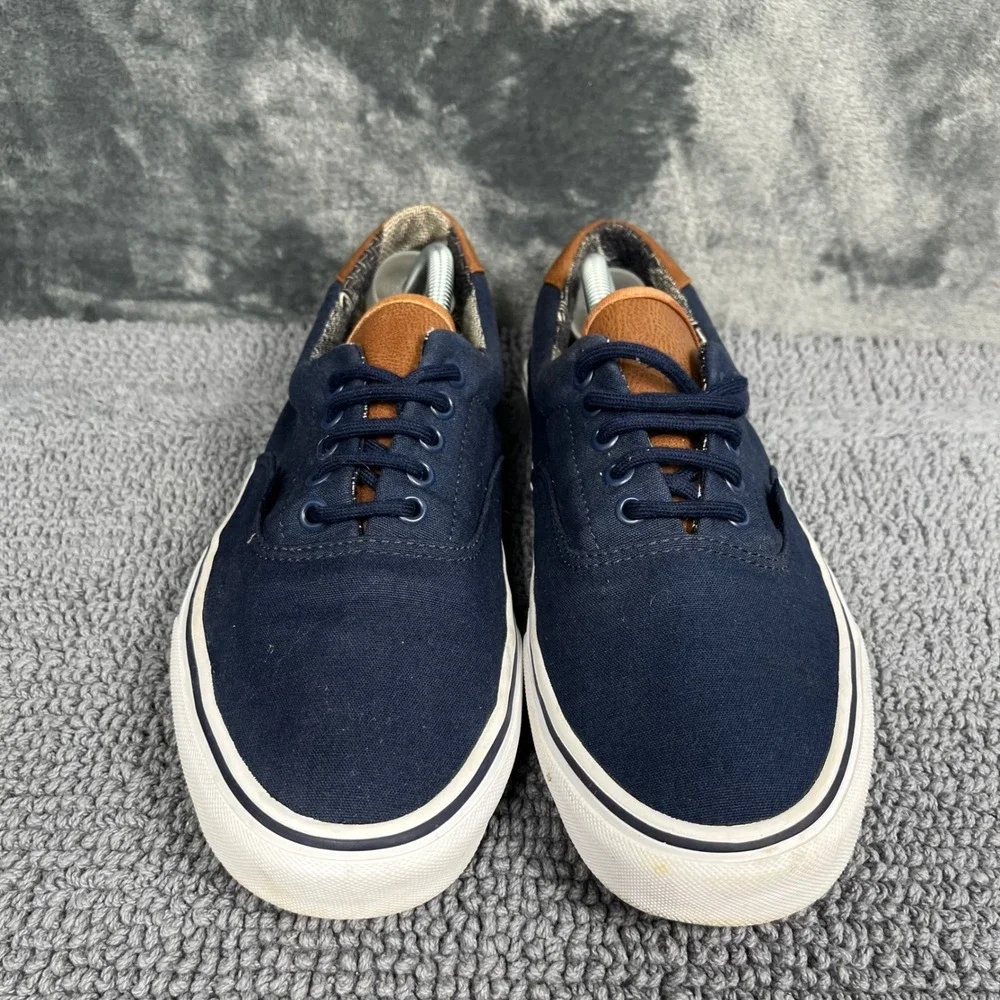 Vans Era 59 Navy Blue Canvas Leather C&L Sneakers Mens 11 Low Top Shoes 751505